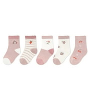 Aayomet Baby Socks Baby Boys Grips Socks Kids Toddlers Anti Slip Non Skid Funny Cartoon Crew Breathable Socks,D XS